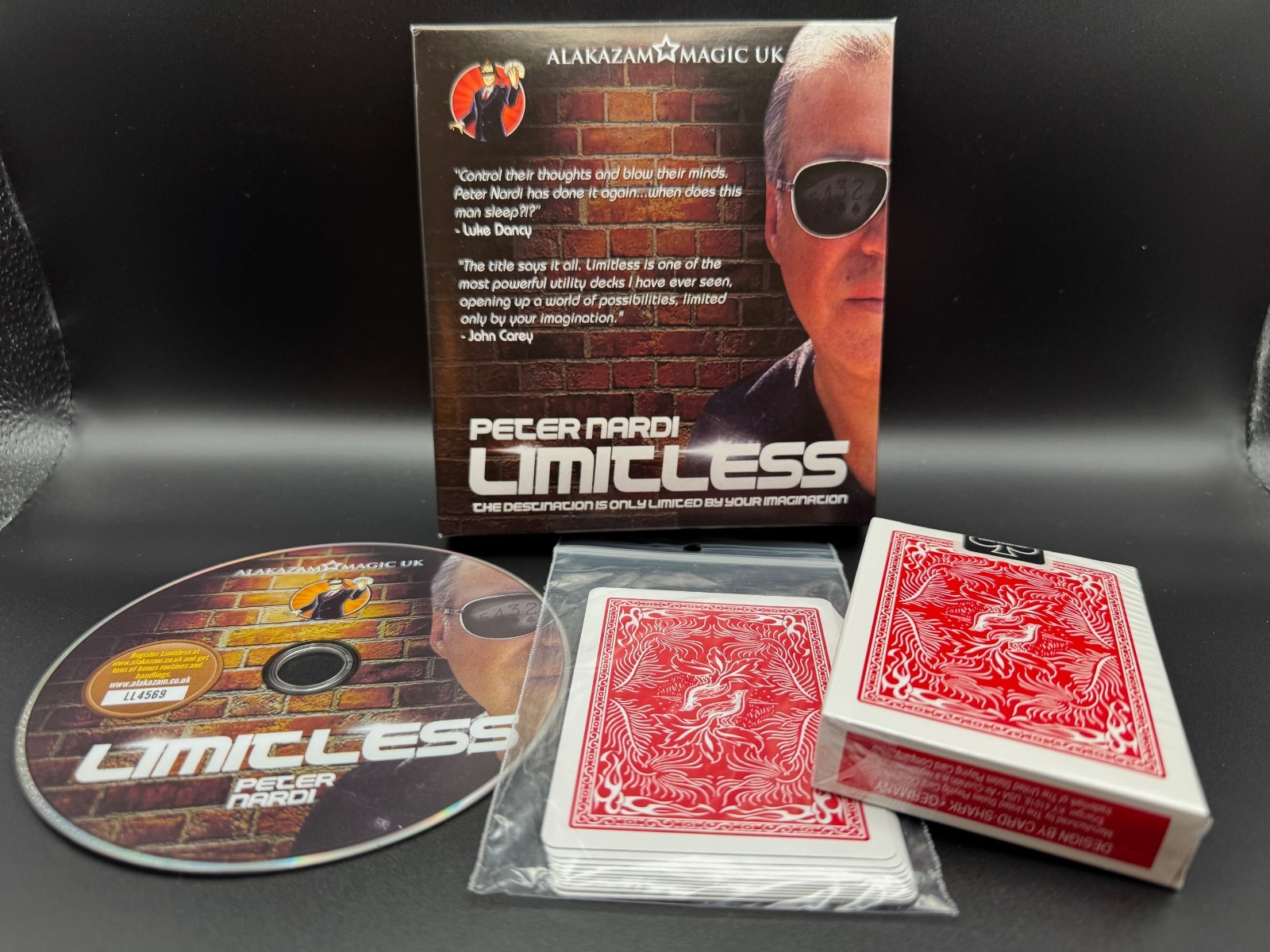 LIMITLESS Peter Nardi Mentalism Gimmicked Card Deck DVD Alakazam Trick