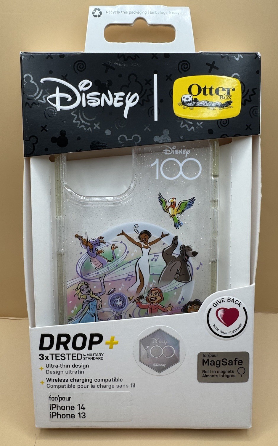 Disney 100 OtterBox Drop+ iPhone 13 / 14 Case Cover Mickey & Friends - NEW