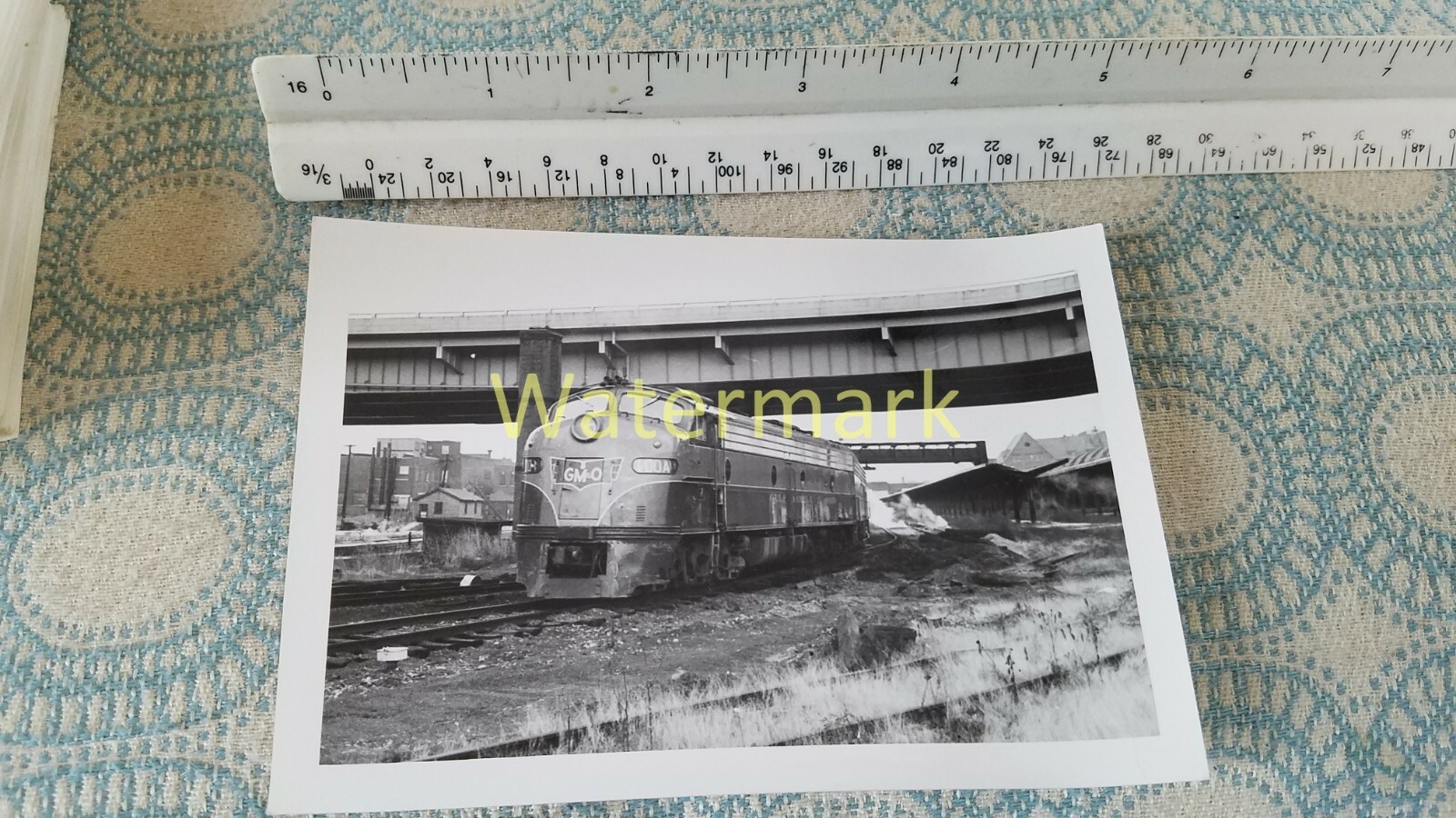 X338 TRAIN ENGINE PHOTO RR GM & O #100-A
