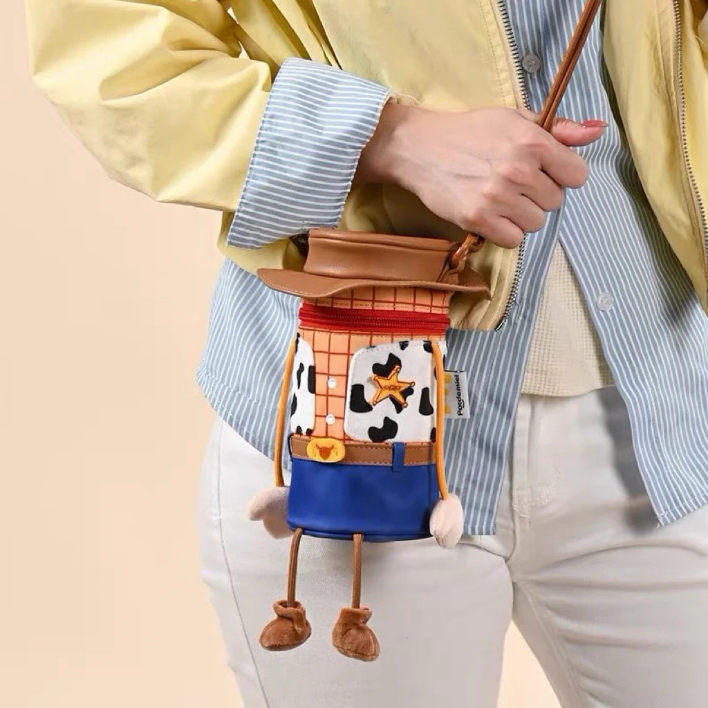 Disney Pixar Toy Story Woody Barrel Crossbody Shoulder Bag Cute Character Purse Disney Pixar Toy Story Woody Barrel Crossbody Shoulder Bag Cute Character Purse