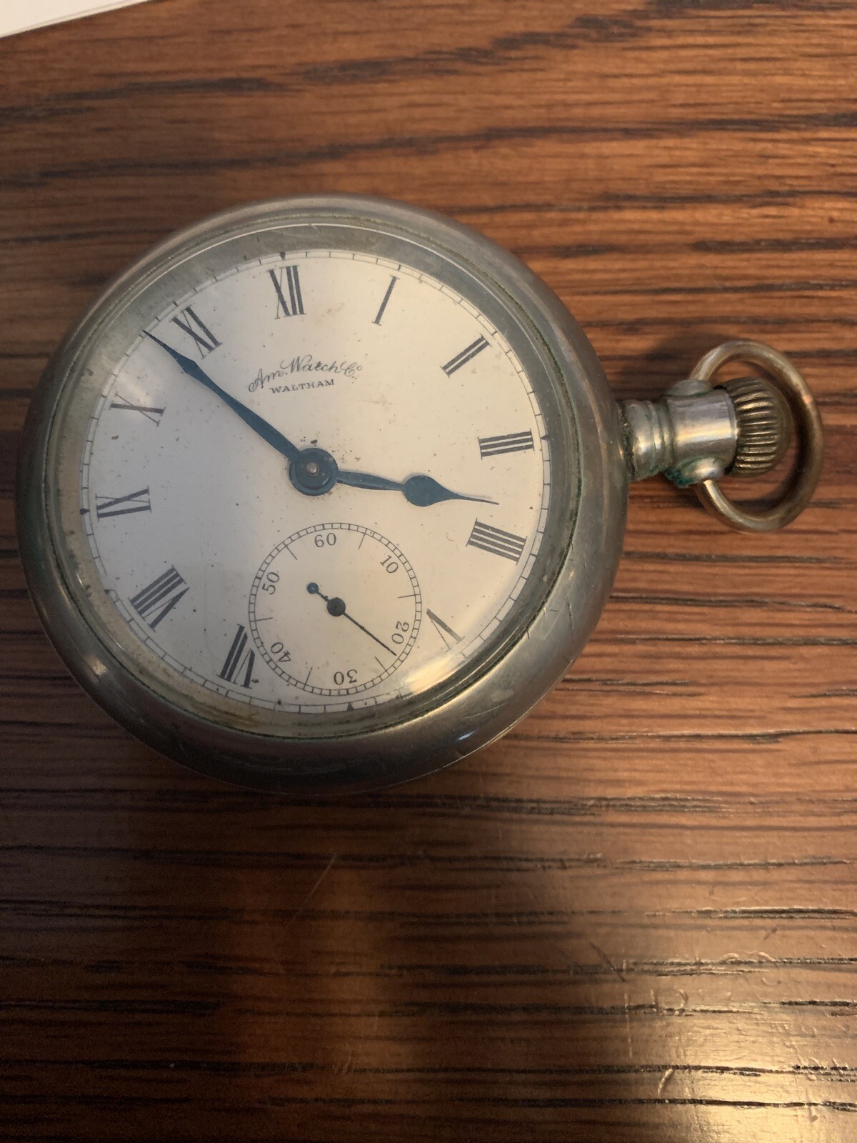 Vitg Antique 1883 Train on Back 18s 15j gr 820 Waltham Pocket Watch QYD5 Vitg Antique 1883 Train on Back 18s 15j gr 820 Waltham Pocket Watch QYD5