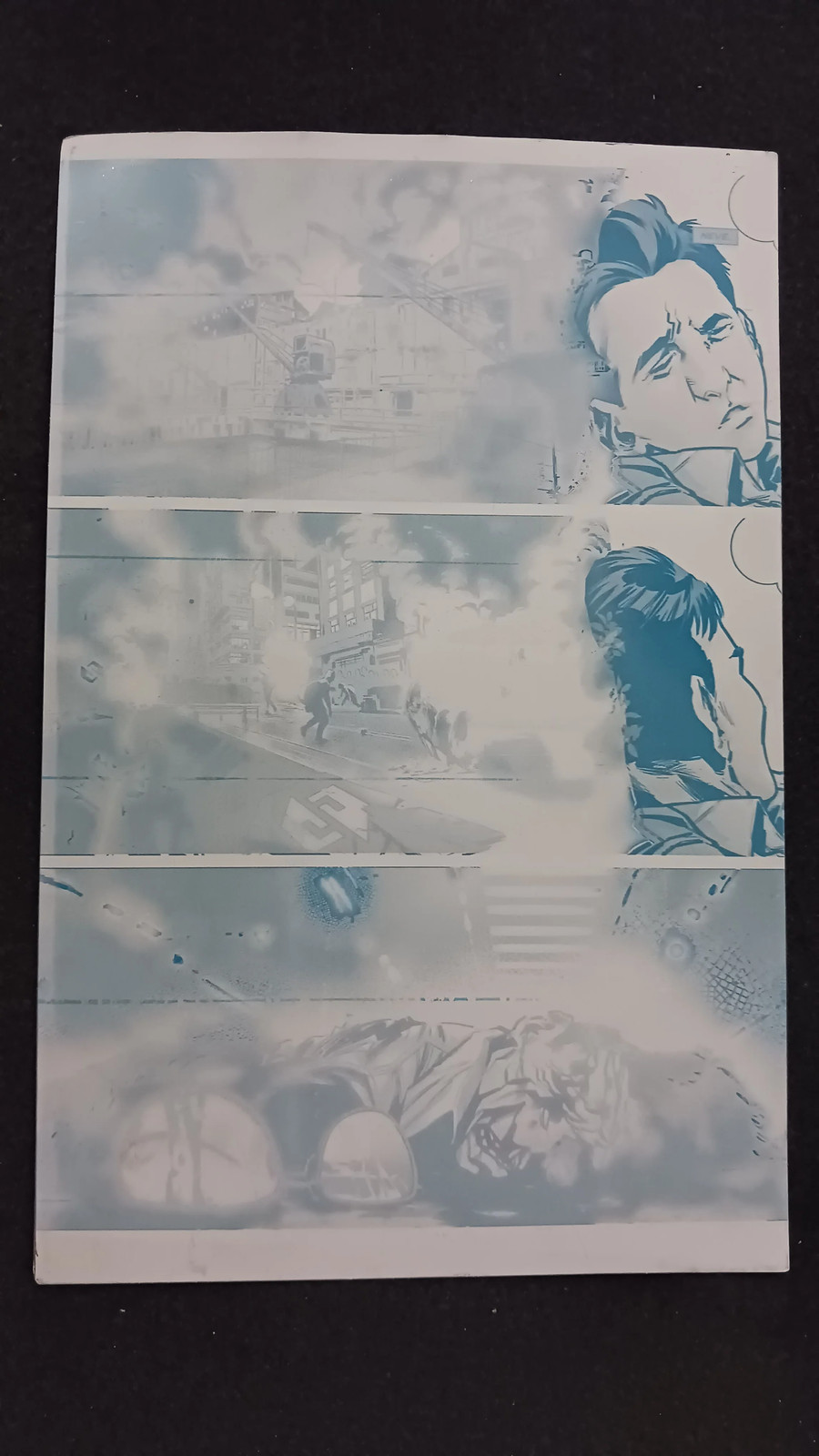 Category Zero Conflict #2 - Page 6 - PRESSWORKS - Comic Art - Printer Plate - Cy