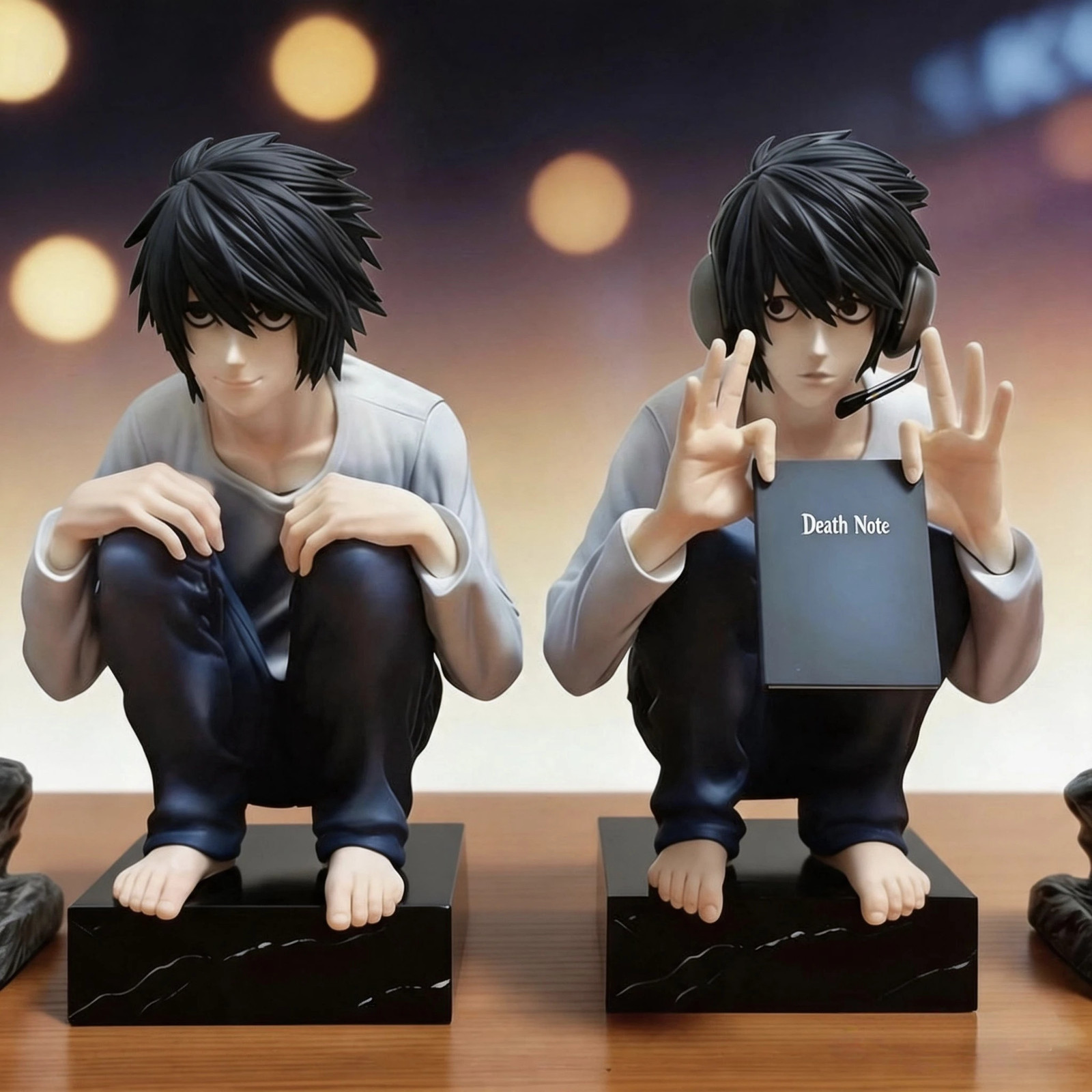 16cm Anime L Lawliet PVC Figure Statue Desk Ornament Model Toy Gift