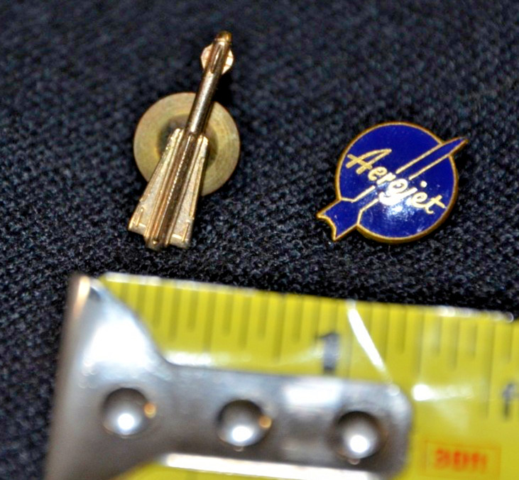 qty 2 Aerojet Rocketdyne Company Employee Service Award screw back Lapel Pins
