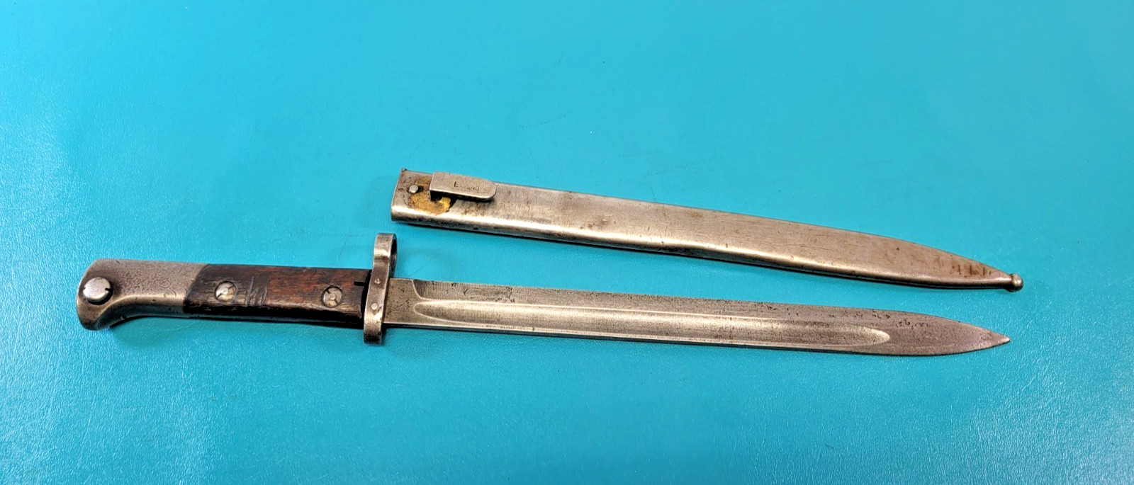 WWII Czechoslovakia Czech VZ 24 Rifle Bayonet + Scabbard CSZ A   TR1851