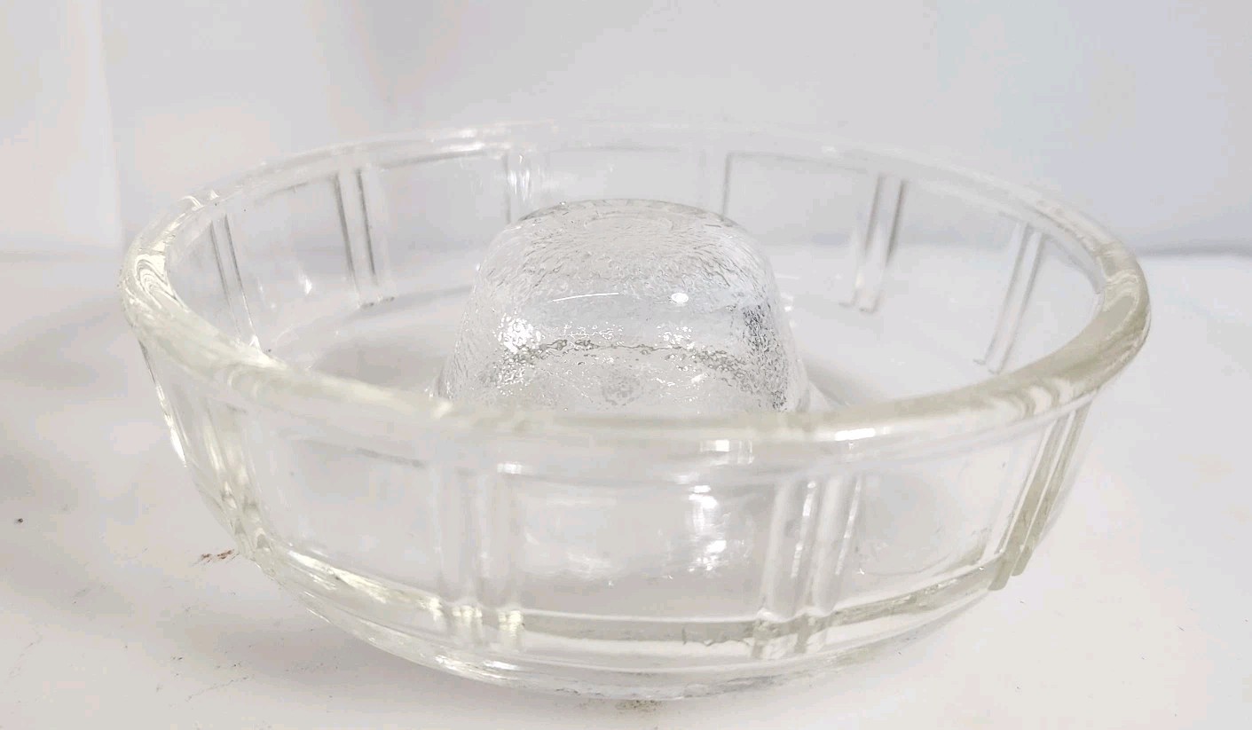 Vintage Queen Anne Glasbake Clear Ovenware Glass Bundt Pan Baking Ring Mold Dish Vintage Queen Anne Glasbake Clear Ovenware Glass Bundt Pan Baking Ring Mold Dish