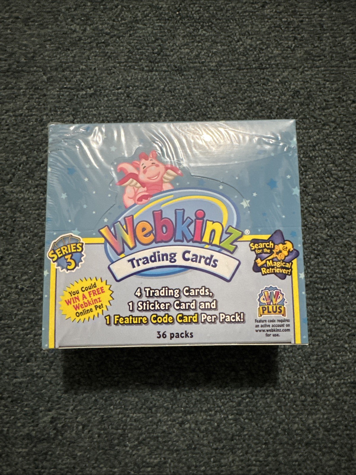 2008 Ganz Webkinz Series 3 Factory Sealed Booster Box - 36 Packs - Look For Pets