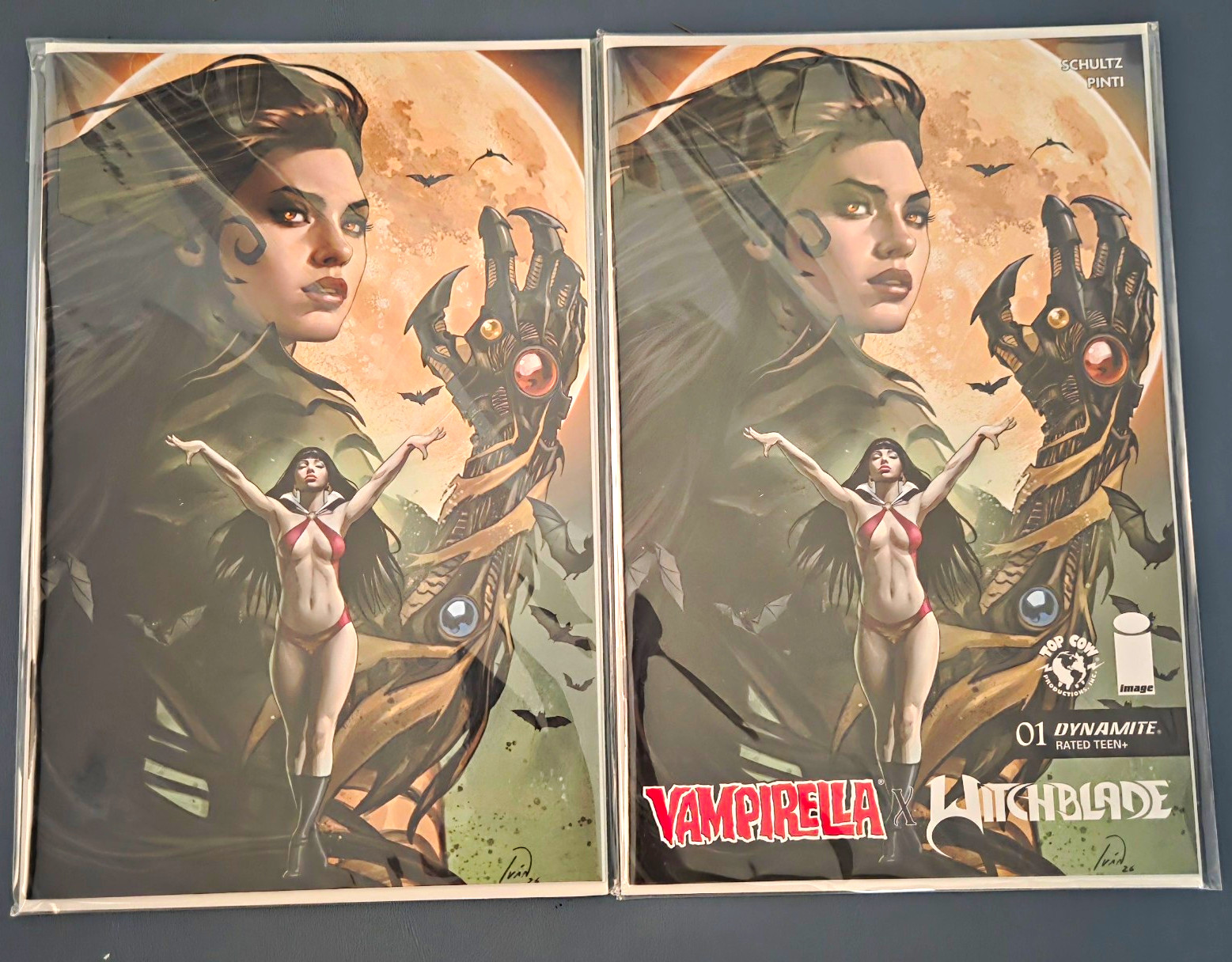 VAMPIRELLA WITCHBLADE 1 IVAN TALAVERA 616 COMICS Variant AB Set LTD 500