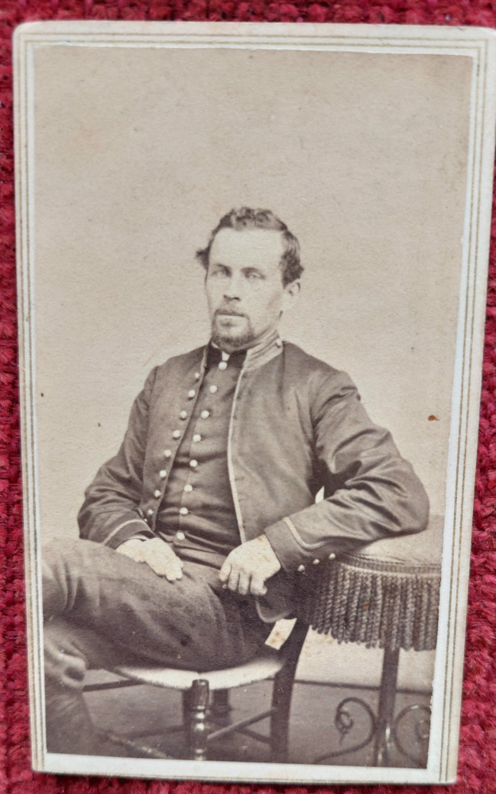 CIVIL WAR CDV SOLDIER I.D.  11 N.Y. CAVALRY