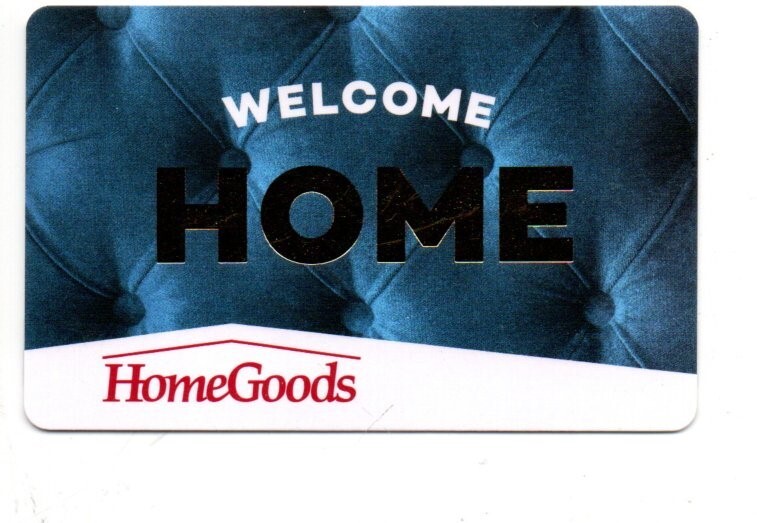 Homegoods Welcome Home Blue Gift Card No $ Value Collectible Homegoods Welcome Home Blue Gift Card No $ Value Collectible