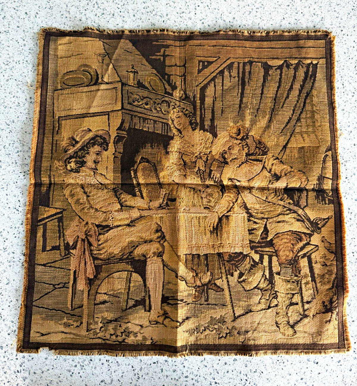 Vintage Pictorial French Tapestry 
