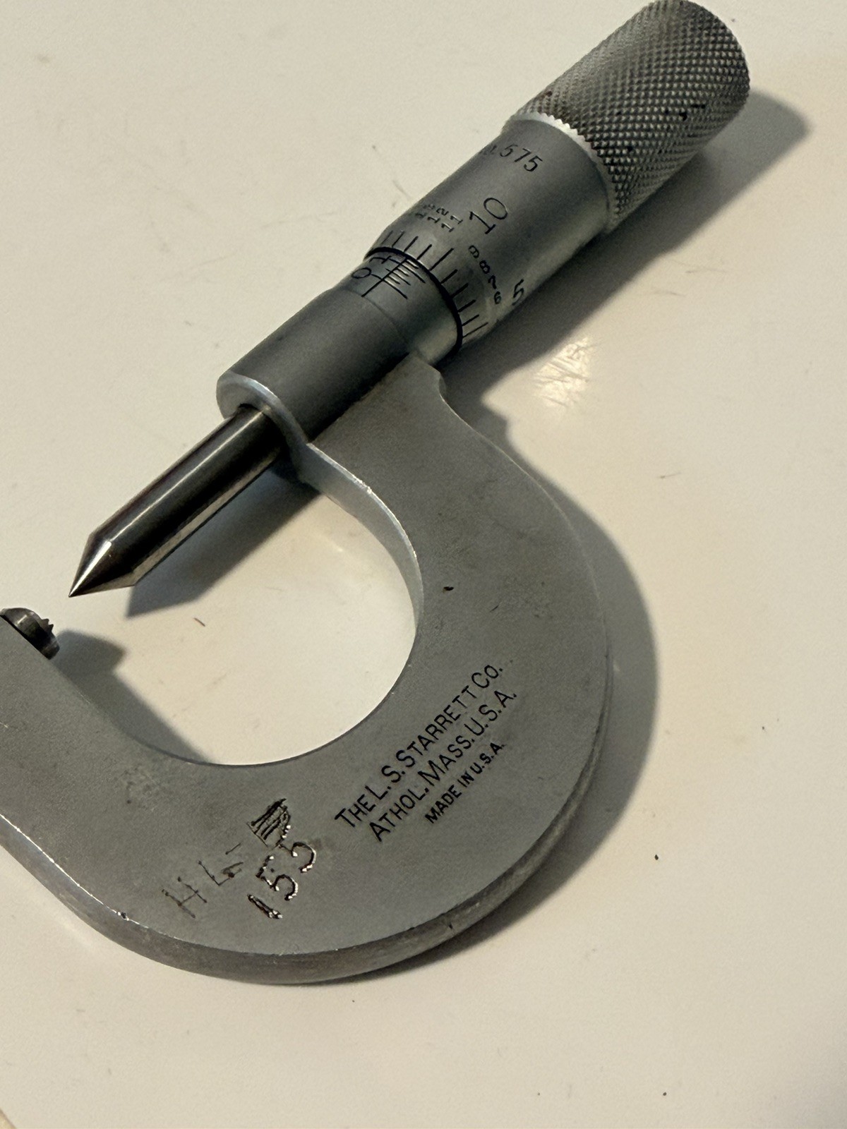 MT11 NICE VINTAGE STARRETT NO. 575SCREW THREAD MICROMETER MT11 NICE VINTAGE STARRETT NO. 575SCREW THREAD MICROMETER