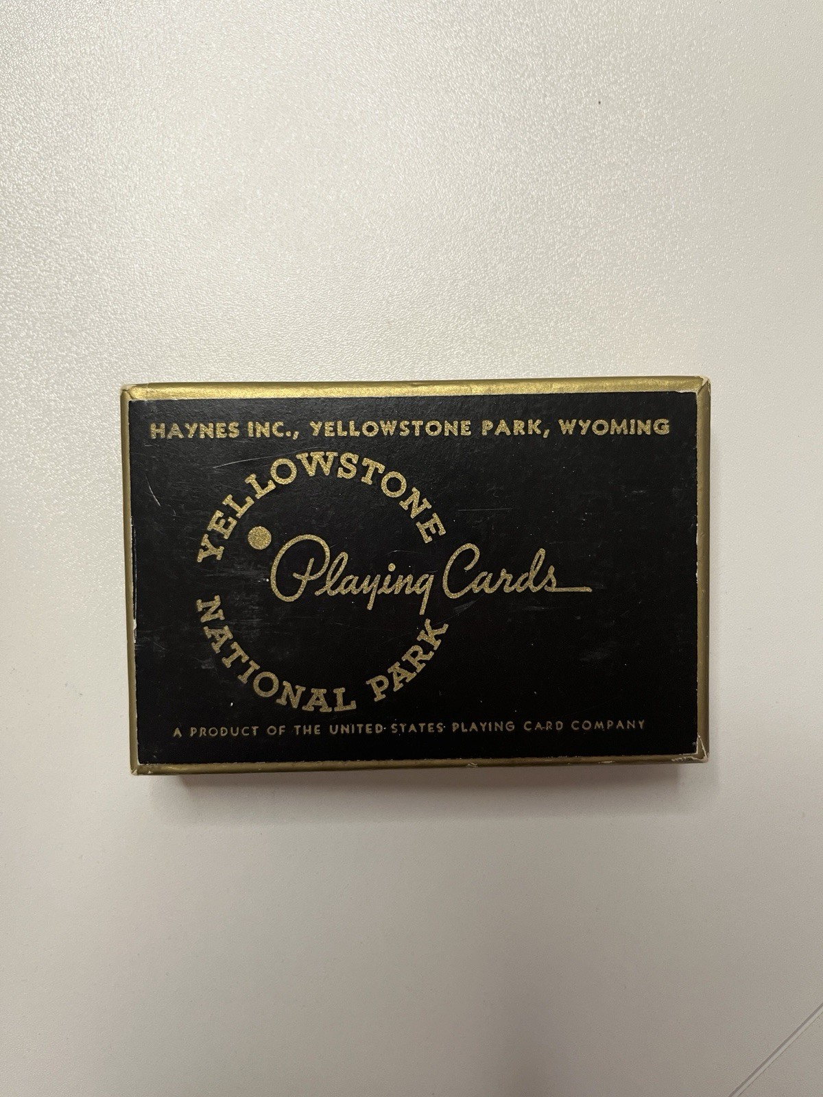 Rare Vintage 1935 Yellowstone National Park Playing Cards w Box Souvenir