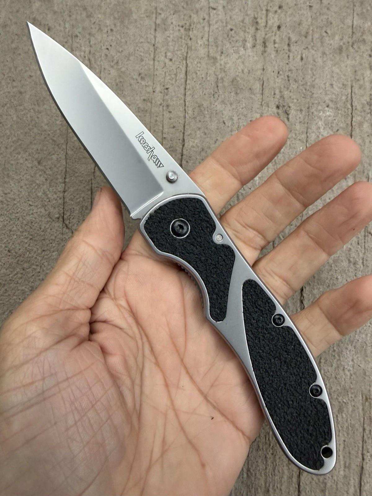 KERSHAW SALVO 2445 MADE IN USA FOLDING POCKETKNIFE, EXCELLENT OA CONDITION KERSHAW SALVO 2445 MADE IN USA FOLDING POCKETKNIFE, EXCELLENT OA CONDITION