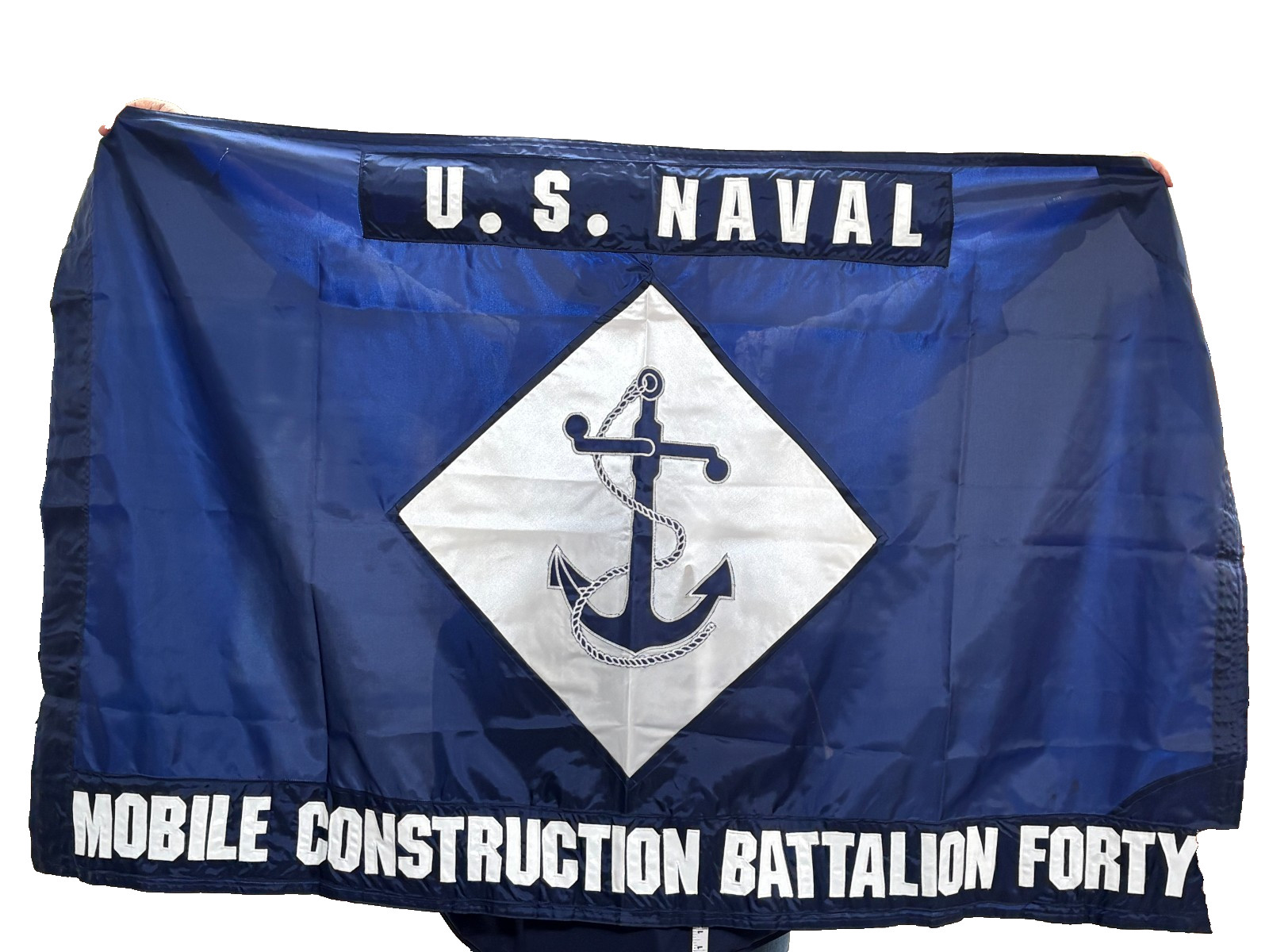 U.S Naval Mobile Construction Battalion Forty Flag U.S Naval Mobile Construction Battalion Forty Flag