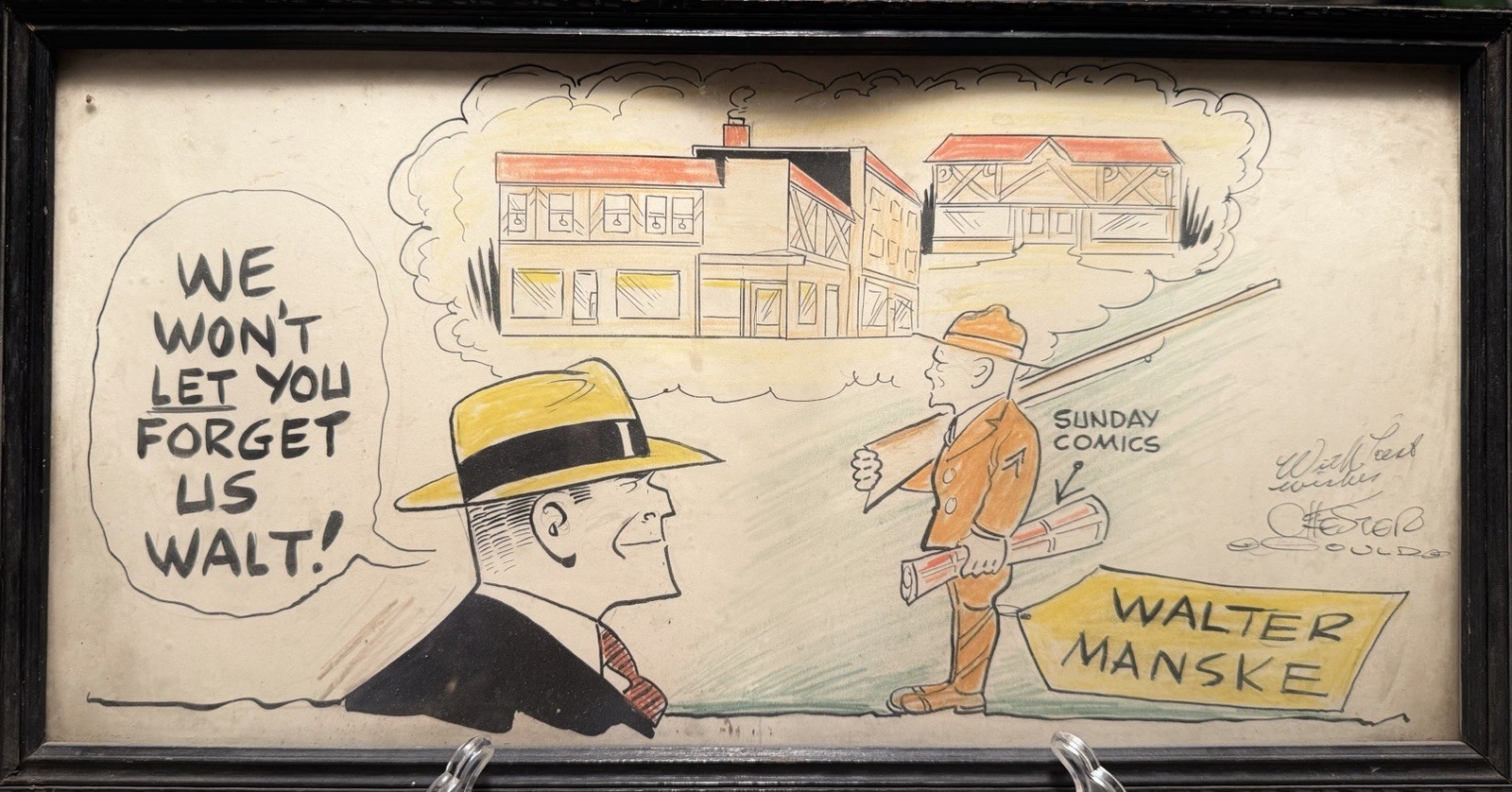 Chester Gould (Dick Tracy) signed Original Artwork Chester Gould (Dick Tracy) signed Original Artwork