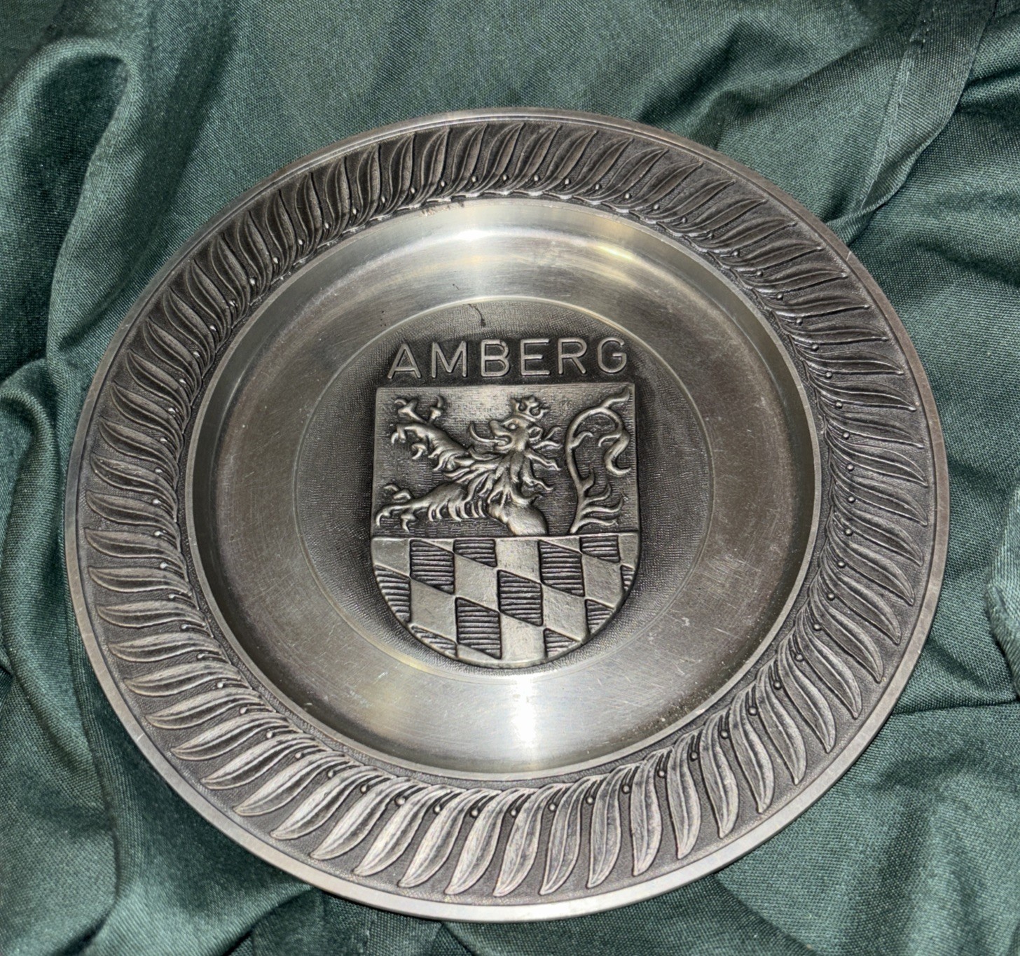 Pewter Amberg Wall Hanging Plate ~ASN ~ 7” Pewter Amberg Wall Hanging Plate ~ASN ~ 7”