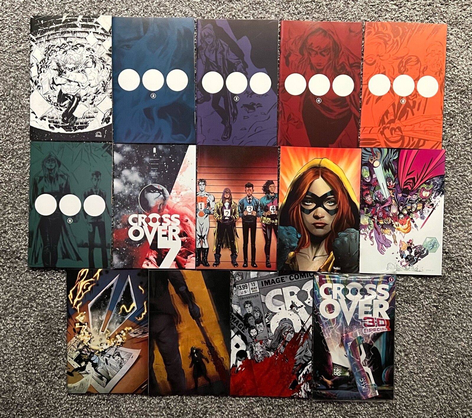 Crossover #1-13 +3D RARE VARIANT COVERS set/lot Donny Cates Geoff Shaw Image NM