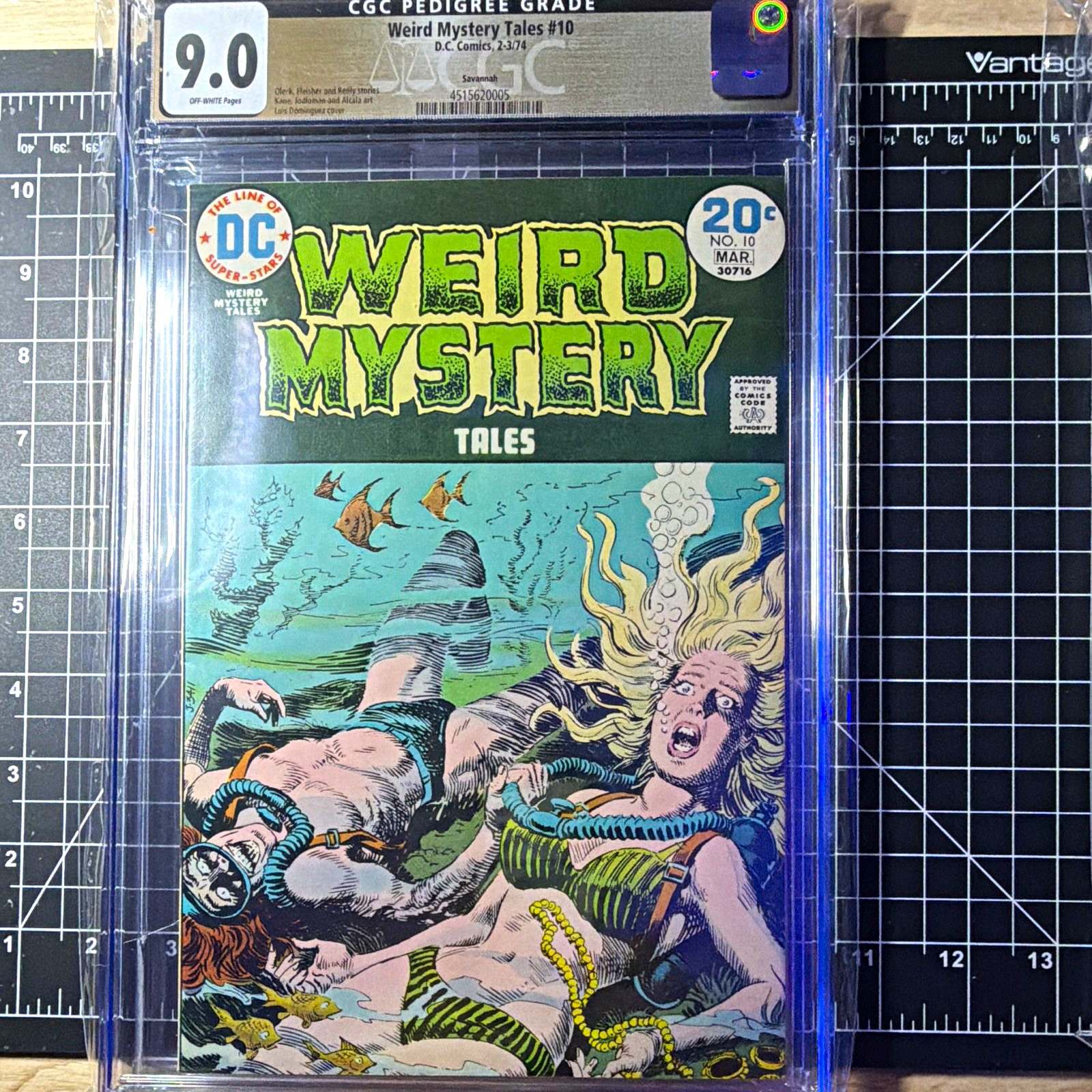 DC Comics Weird Mystery Tales #10 (1974) CGC 9.0 Off-White Savanah Pedigree DC Comics Weird Mystery Tales #10 (1974) CGC 9.0 Off-White Savanah Pedigree