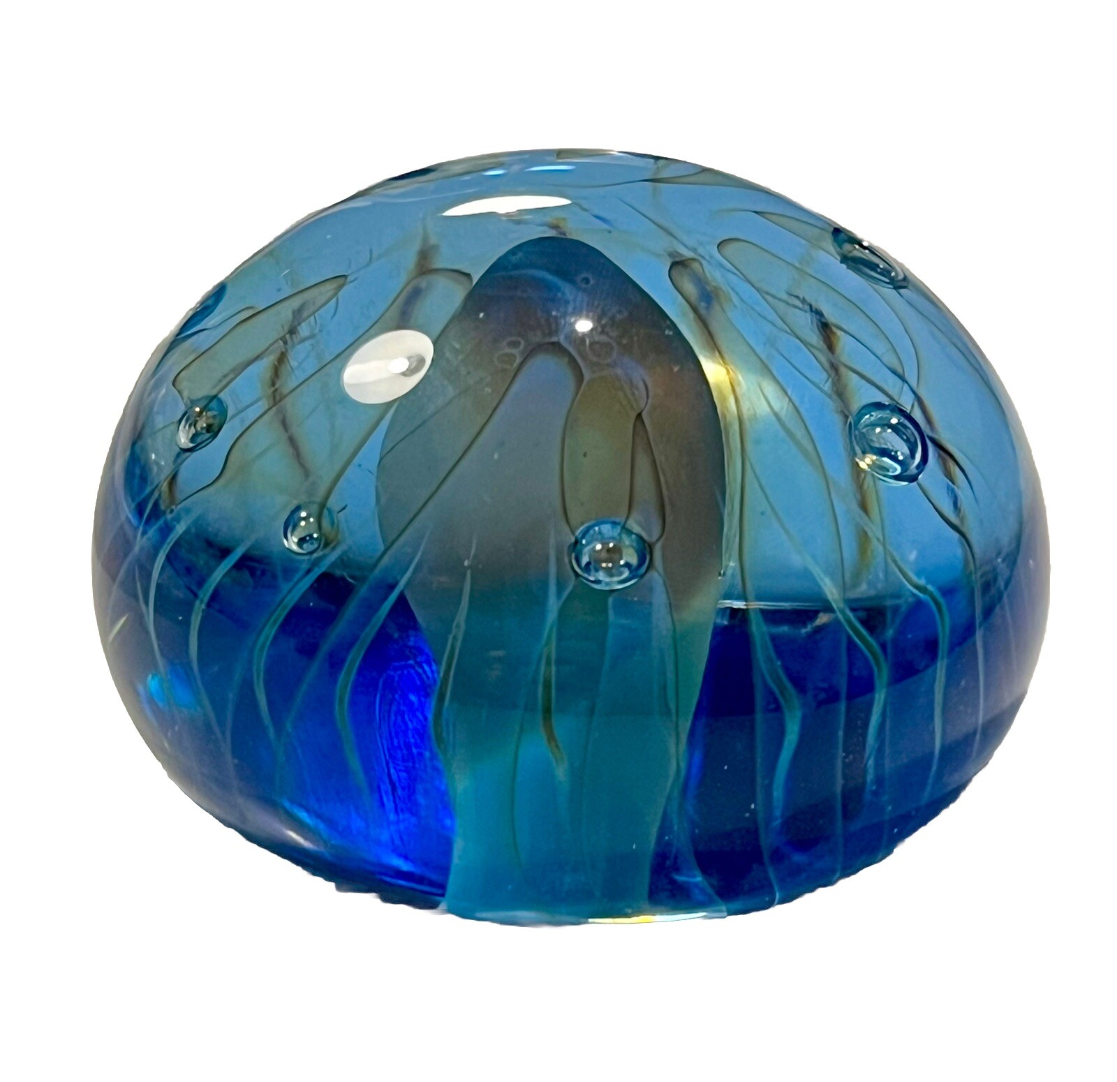 Vintage 1995 Dabanian Karnig Studio Art Glass Paperweight ~ Signed, Rare