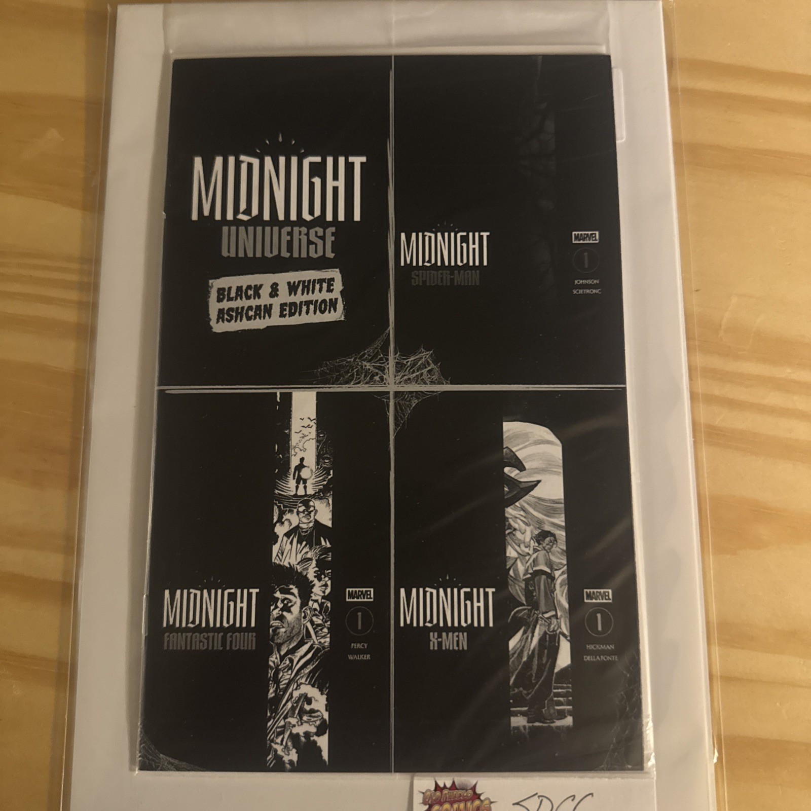 SDCC 2026 Marvel Midnight Universe B&W Ashcan  Sealed No Barcode Mint 