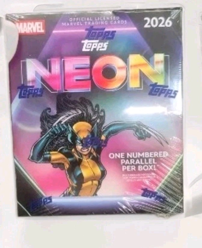 2026 Topps Neon Marvel Mega Box IN HAND SEALED