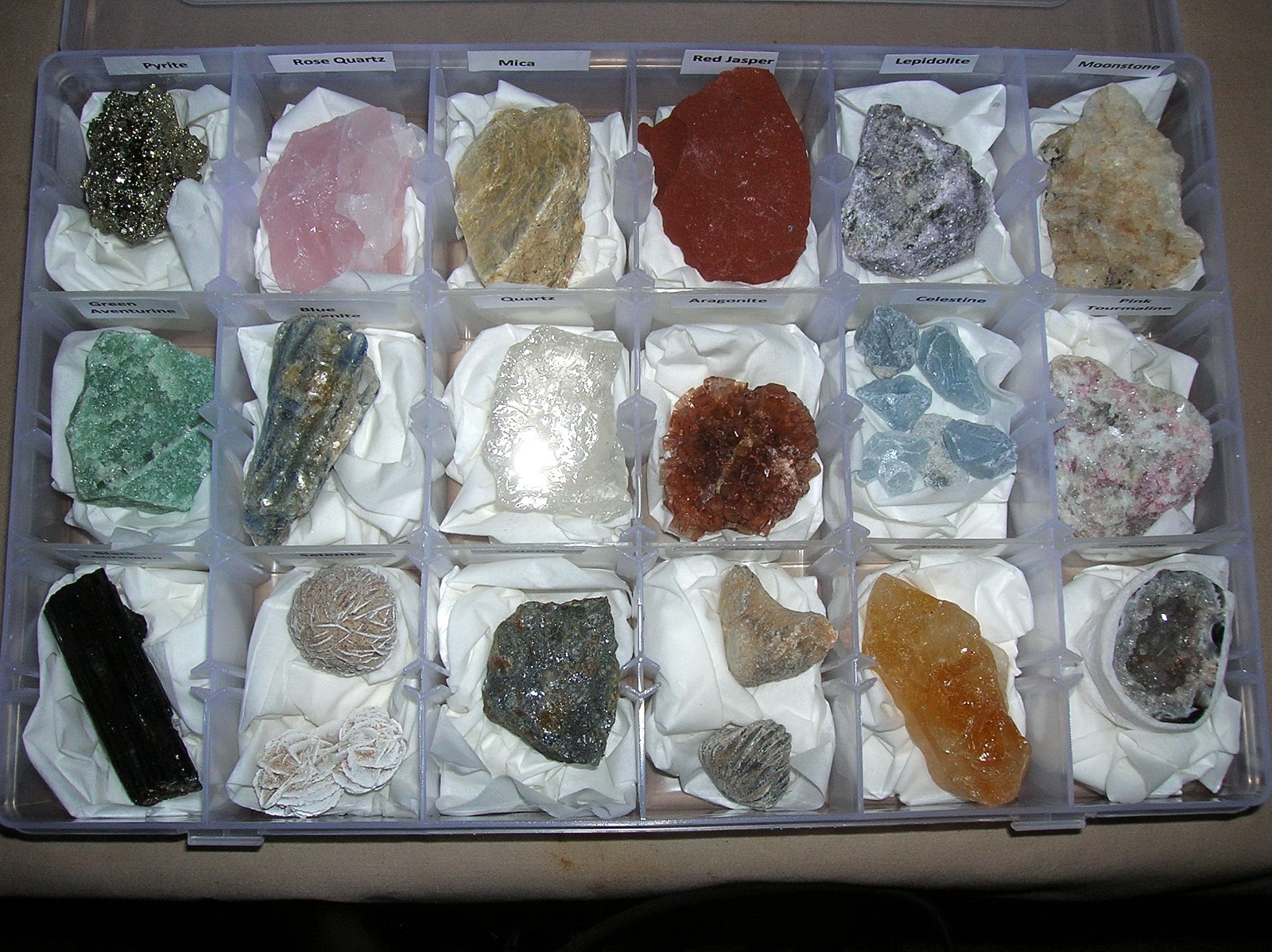 18pcs Large Mineral Collection  + Bonus M0150