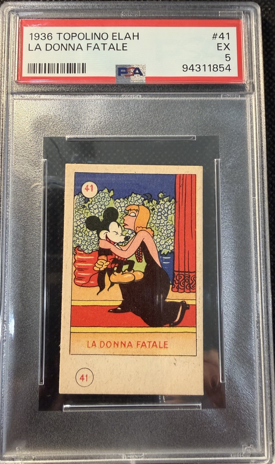 1936 Topolino Elah * HOLY GRAIL* #41 PSA 5 La Donna Fatale POP 1 HIGHEST SP 1936 Topolino Elah * HOLY GRAIL* #41 PSA 5 La Donna Fatale POP 1 HIGHEST SP