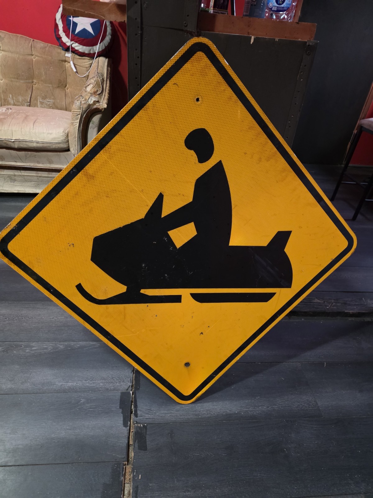 SNOWMOBILE Crossing Metal Caution Sign 6