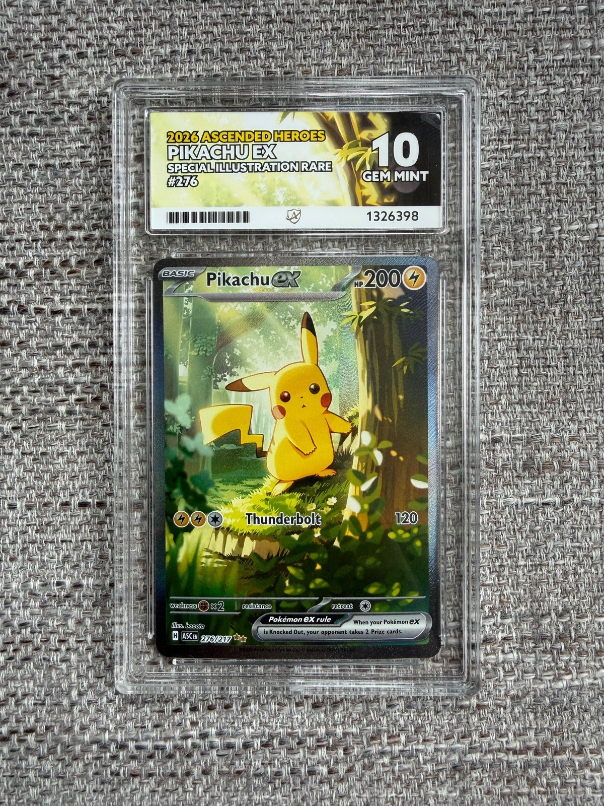 Pokemon TCG Pikachu EX 276/217 ACE GEM MINT 10 Subs - PSA candidate 💎 Pokemon TCG Pikachu EX 276/217 ACE GEM MINT 10 Subs - PSA candidate 💎
