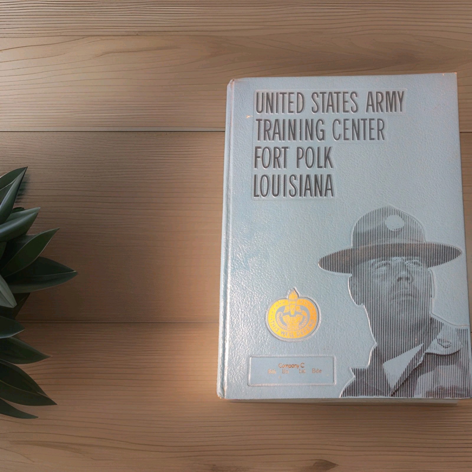 Vintage 1974 US Army Fort Polk Louisiana Basic Training Yearbook Company C...