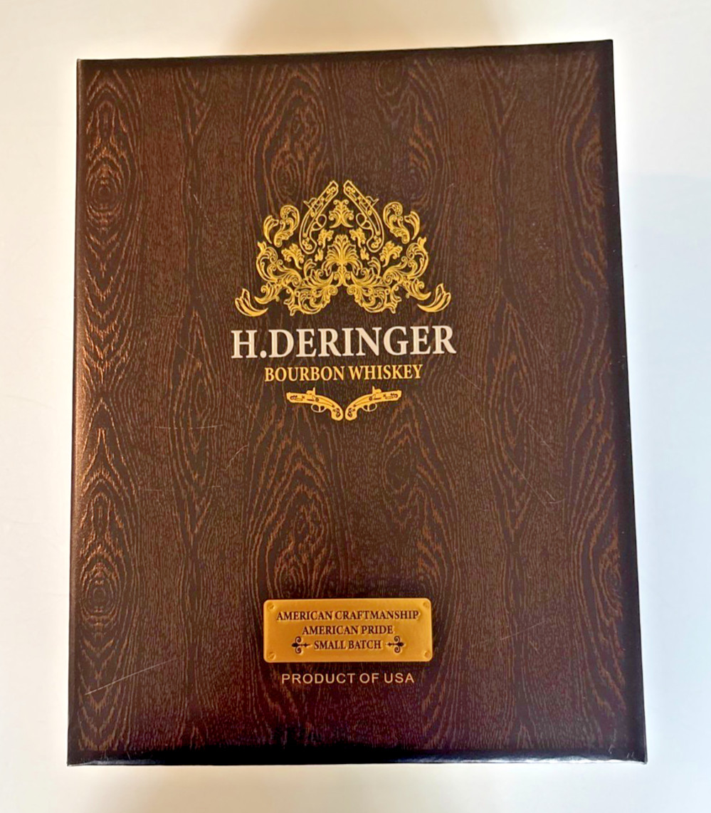 EMPTY H Deringer Bourbon Whiskey Bottle, Bar Tavern Decor, Small Batch EMPTY H Deringer Bourbon Whiskey Bottle, Bar Tavern Decor, Small Batch