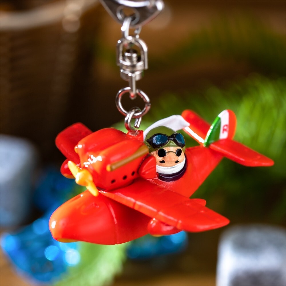 [new] Studio Ghibli Porco Rosso Keychain – Savoia plane & Porco from Japan