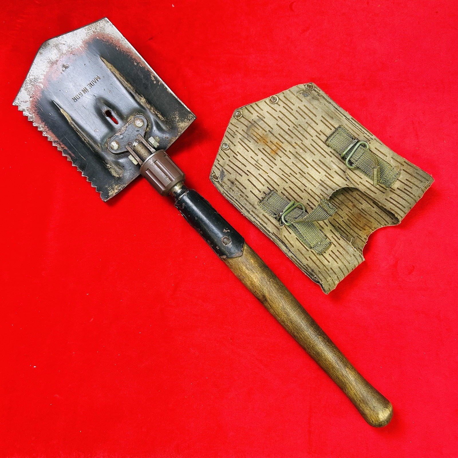 East German 1980’s NVA Folding Spade with \ East German 1980’s NVA Folding Spade with \