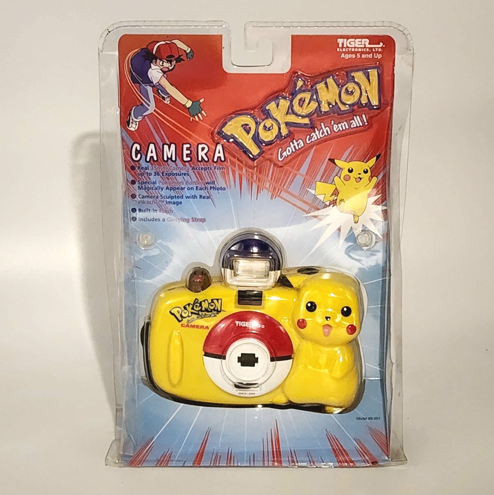 Vintage 1999 Tiger Electronics: Pokemon - Pikachu 35mm Flash Film Camera NIB HTF Vintage 1999 Tiger Electronics: Pokemon - Pikachu 35mm Flash Film Camera NIB HTF