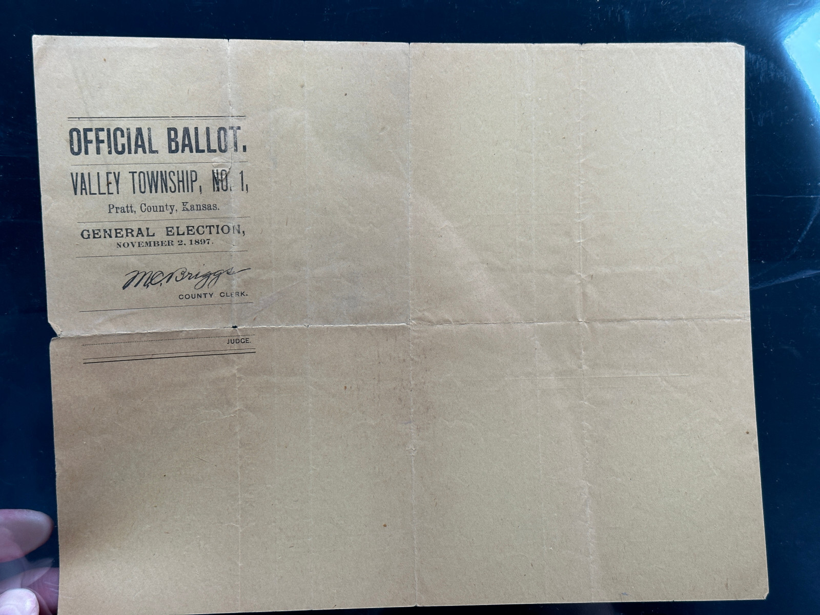 1897 Pratt Kansas KS Election Ballot Republican People\'s High School 1897 Pratt Kansas KS Election Ballot Republican People\'s High School