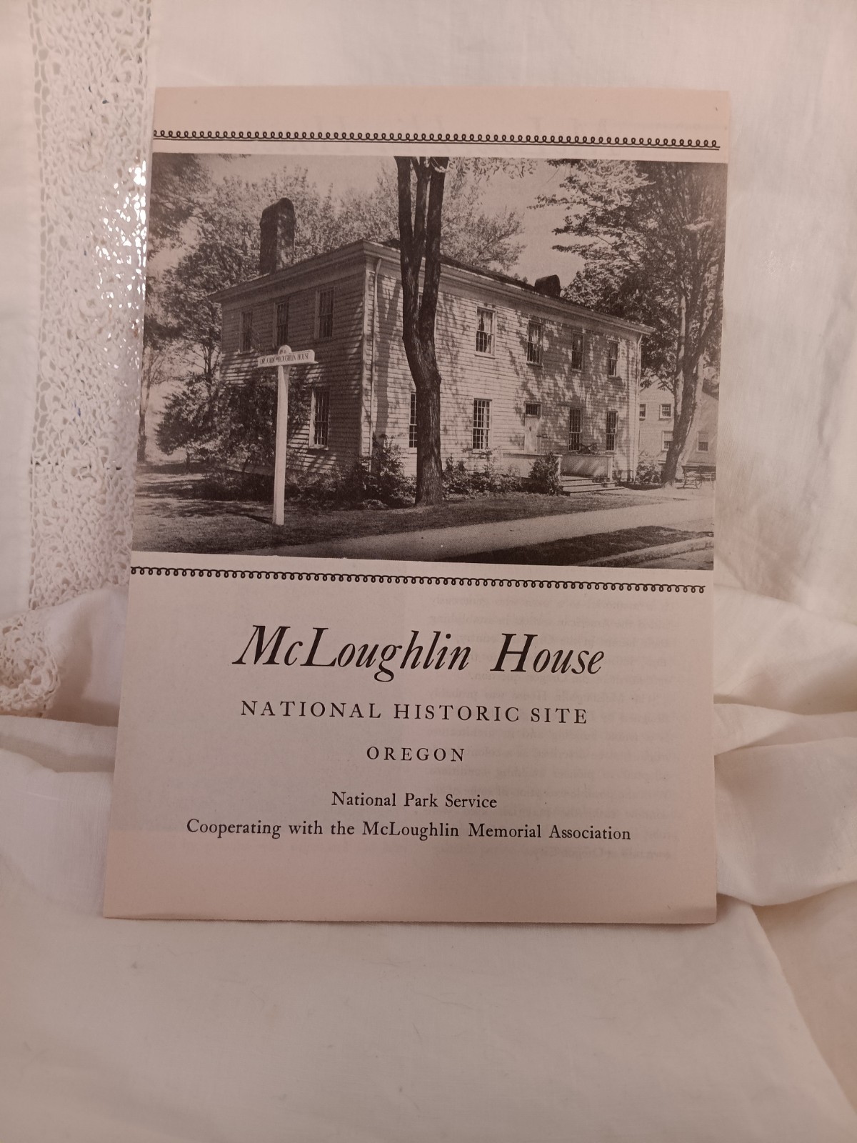 Vintage 1942 McLoughlin House National Historic Site Brochure/ Pamphlet Vintage 1942 McLoughlin House National Historic Site Brochure/ Pamphlet