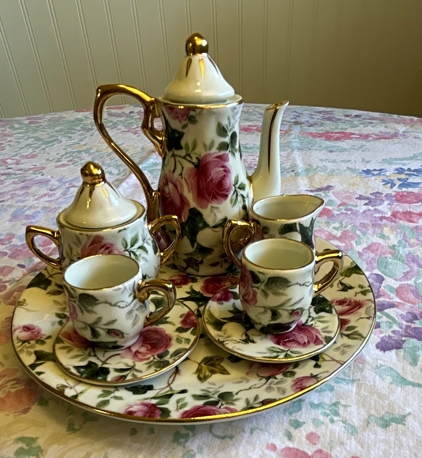 Vintage Miniature Formalities by Baum Bros Tea Set. Vintage Miniature Formalities by Baum Bros Tea Set.