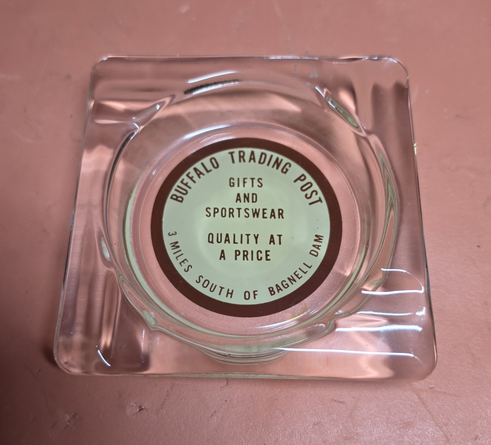 Buffalo Trading Post Ashtray Bagnell Dam Missouri 