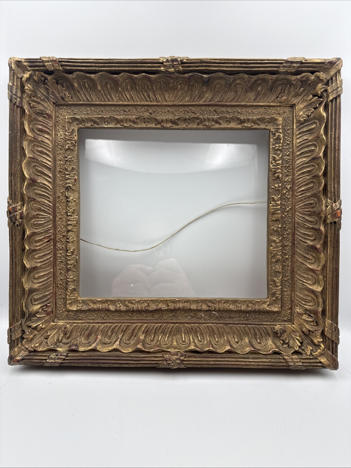 Antique/ Vintage Picture Frame 9.5x 8.5 Opening  With Glass