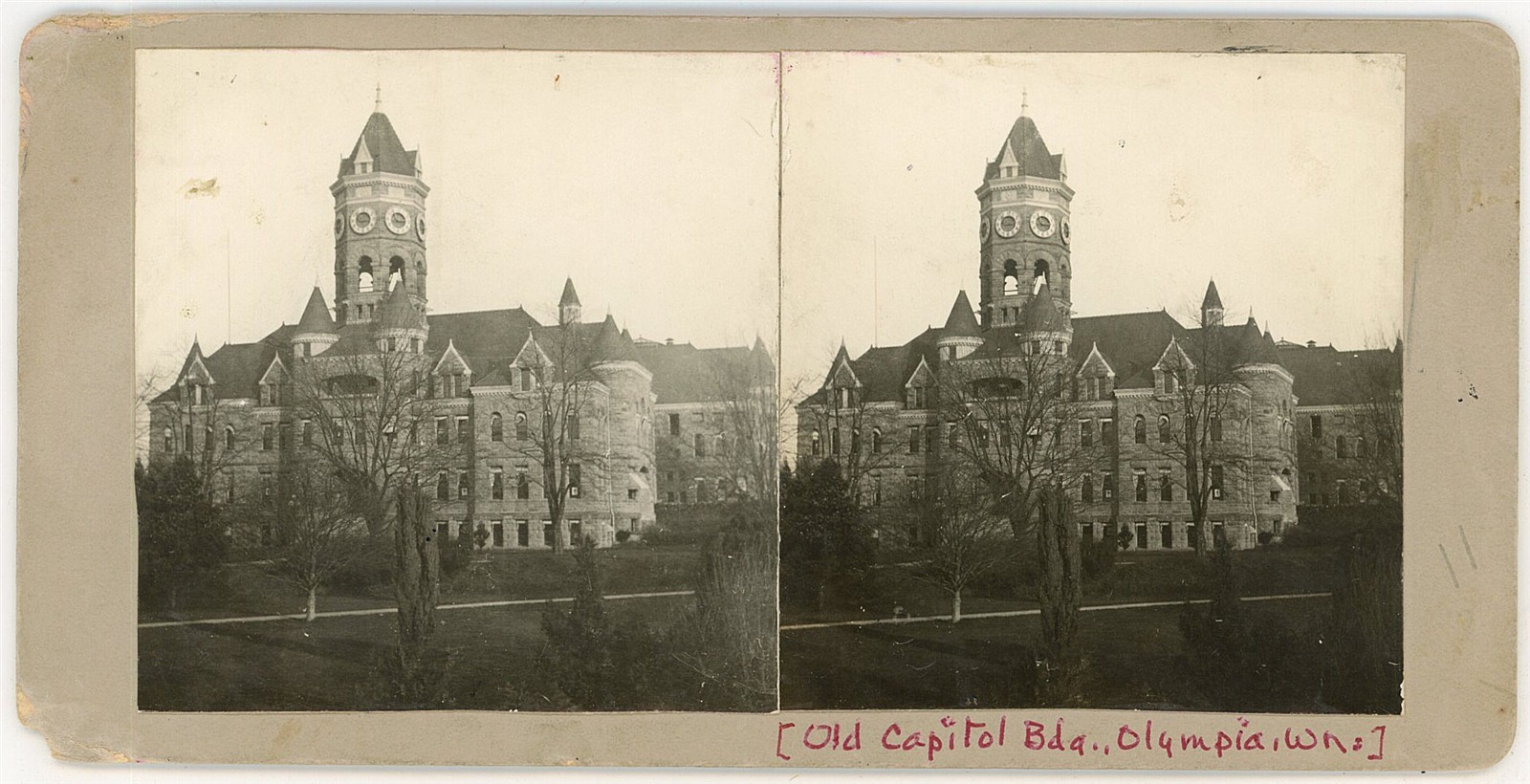WASHINGTON STEREOVIEW - Olympia - Old Capitol Building 1900s