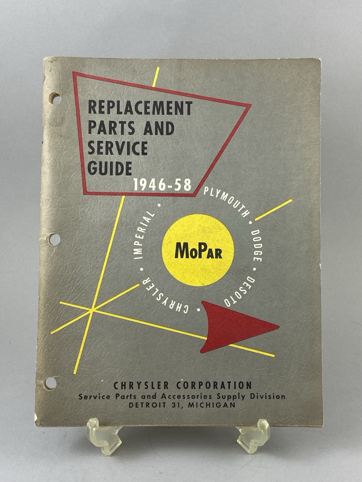 Vintage 1946-58 Mopar Replacement Parts Service Guide Plymouth Dodge Chrysler