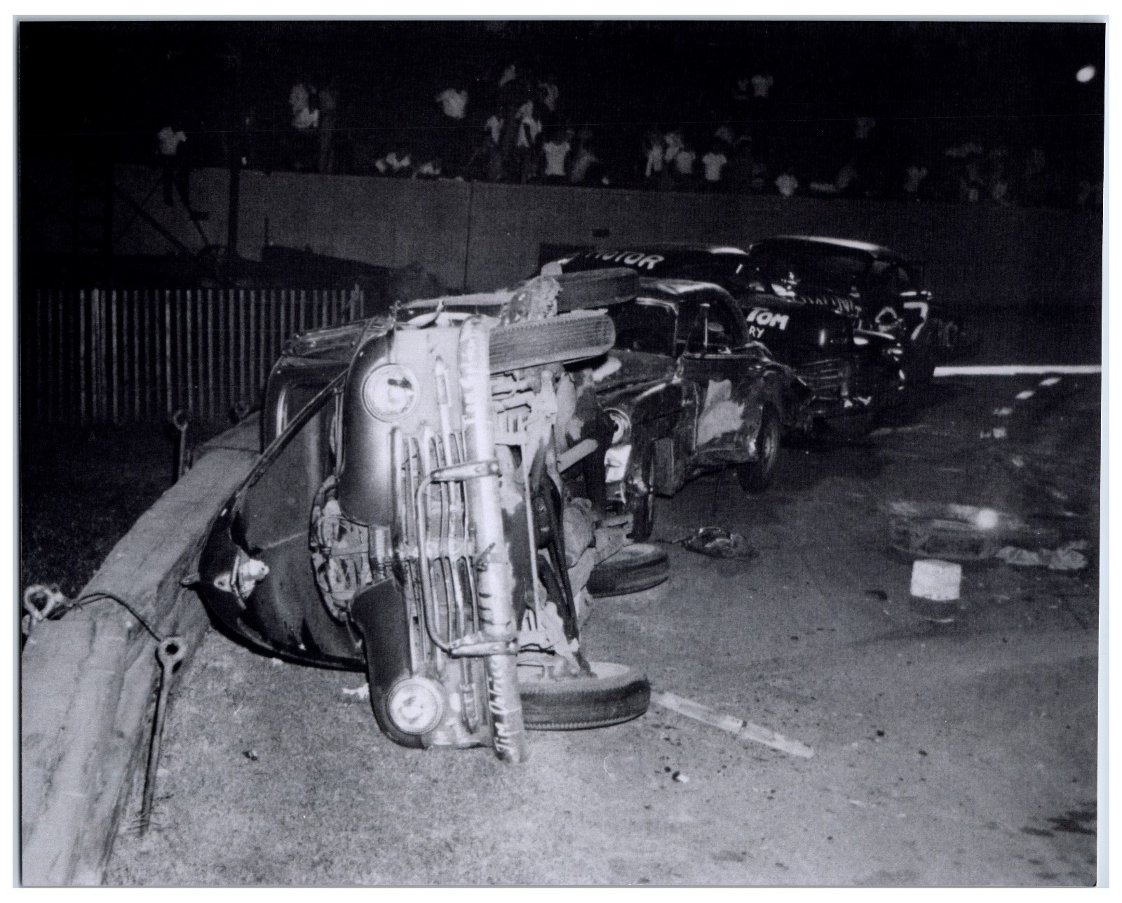 1950s Nascar Race Car Crash Photo (8 1950s Nascar Race Car Crash Photo (8