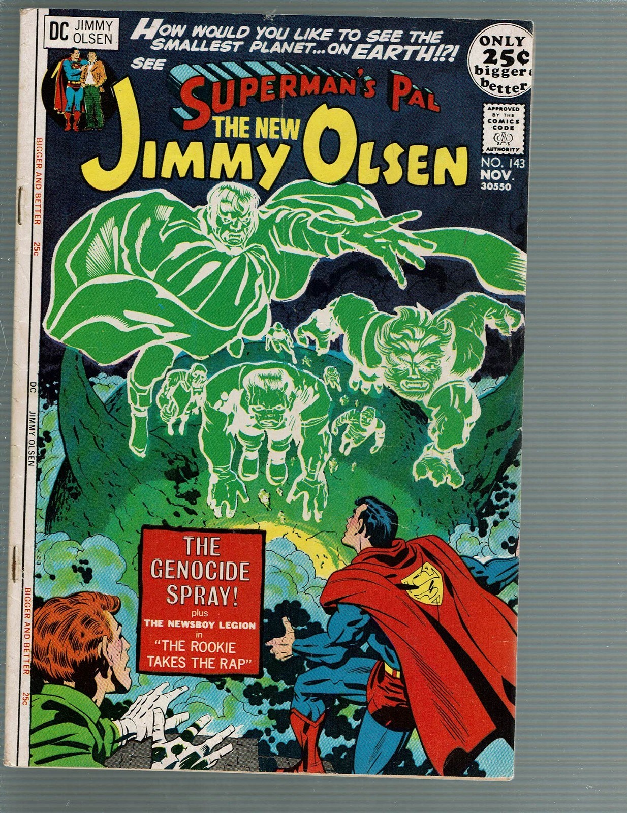 Superman\'s Pal Jimmy Olsen 143 Kirby story art Vampire Werewolf End 48 Pgs F/VF