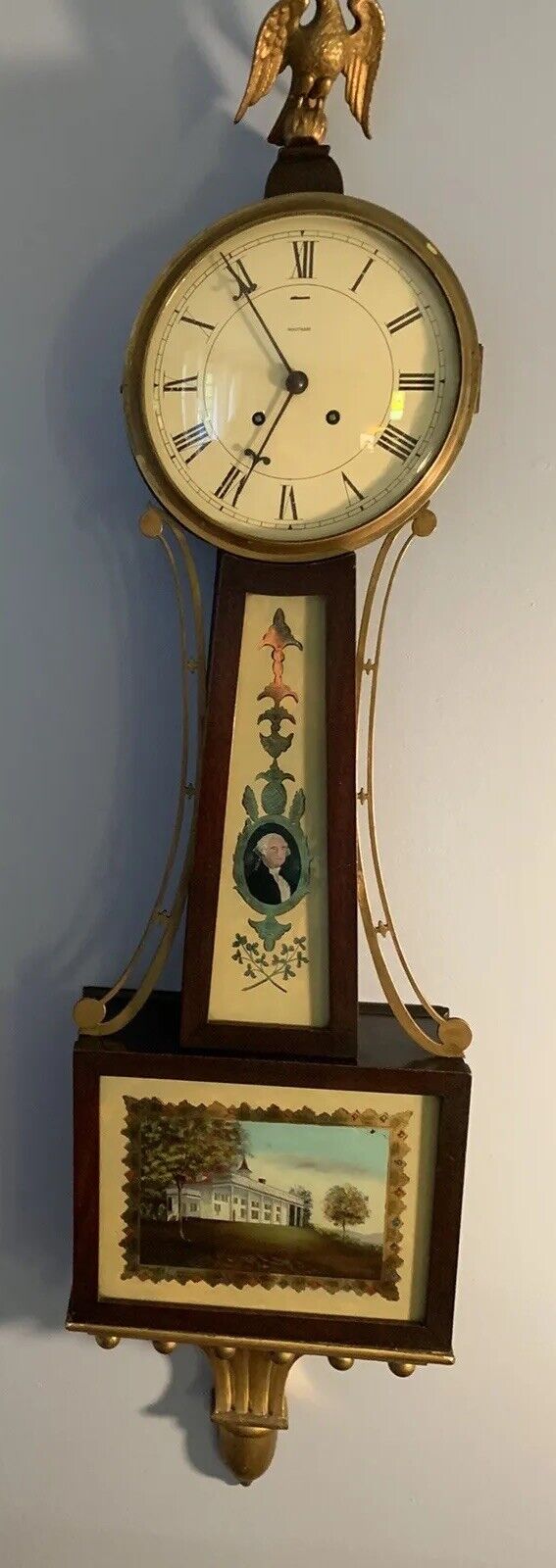Waltham Presentation Banjo Clock