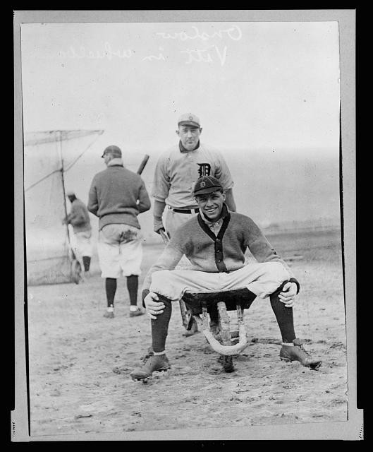 Photo:Tiger Jack Onslow Ossie Vitt 1912 Baseball Wheelbarrow Photo