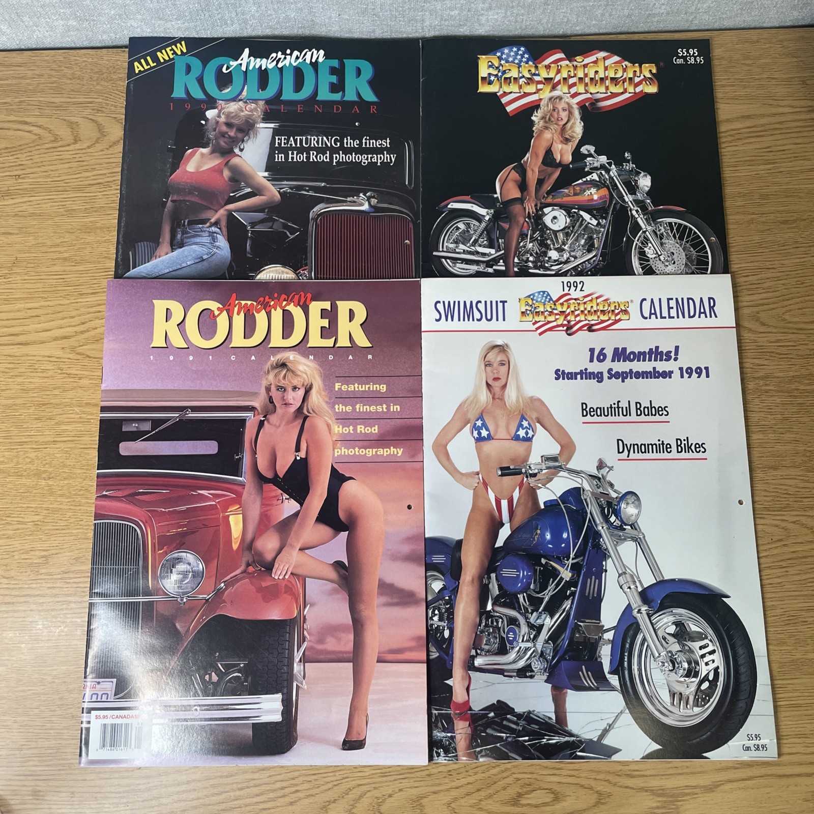 American Rodder Easyriders Swimsuit 1990 1991 1992 Calendar 11x16 16 Months