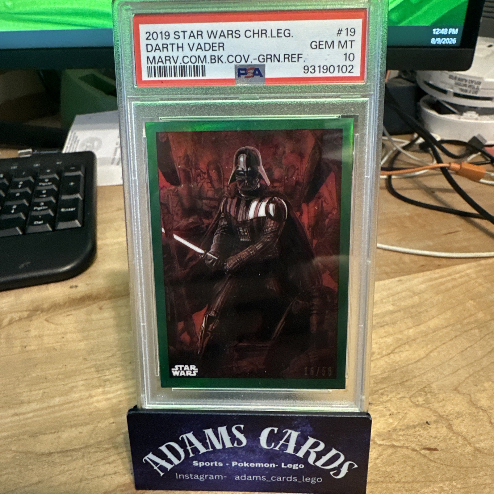 2019 TOPPS STAR WARS CHROME LEGACY MARVEL BOOK COVERS # MC-19 # /50 PSA 10 2019 TOPPS STAR WARS CHROME LEGACY MARVEL BOOK COVERS # MC-19 # /50 PSA 10