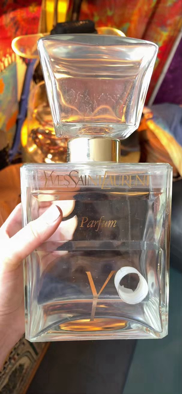 Giant Vintage Yves Saint Laurent Y Perfume Factice Display Bottle Glass YSL