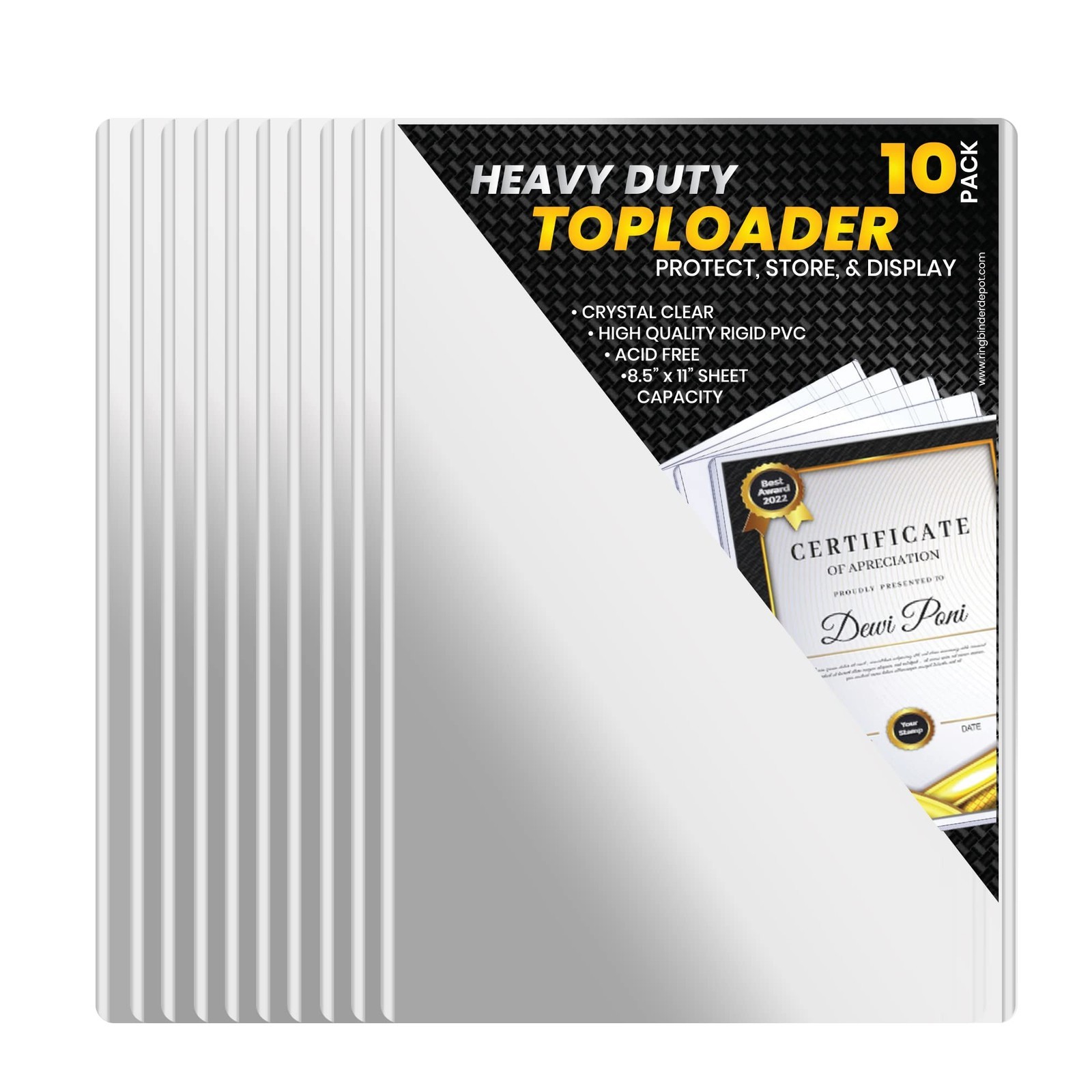 8.5×11-Inch Top-Loading- Protector Hard Case Sleeve, Toploader Holder 10 pack 8.5×11-Inch Top-Loading- Protector Hard Case Sleeve, Toploader Holder 10 pack